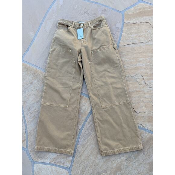 La Ligne Pants - La Ligne NYC The Dunton Jean in Khaki Size 32 Medium Carpenter Beige Brown NWT